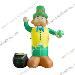 inflatable Leprechaun with clover
