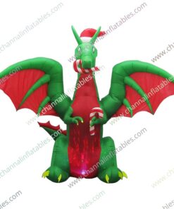 inflatable Christmas dragon