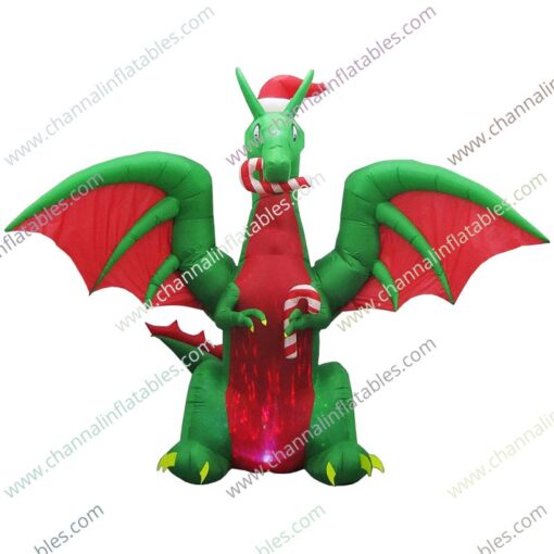 inflatable Christmas dragon