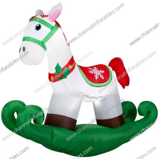 inflatable rocking horse