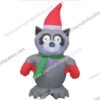 inflatable Christmas racoon