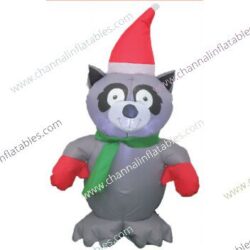 inflatable Christmas racoon