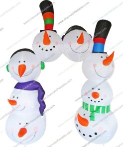 inflatable snowman arch