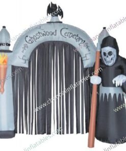 inflatable ghostwood cemetery arch