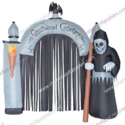 inflatable ghostwood cemetery arch