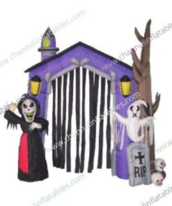 inflatable scary castle gate arch