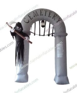 inflatable cemetery gate arch
