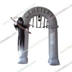 inflatable cemetery gate arch