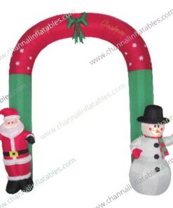 inflatable Santa snowman Christmas arch