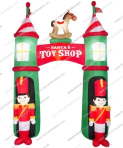 inflatable Santa toy shop arch