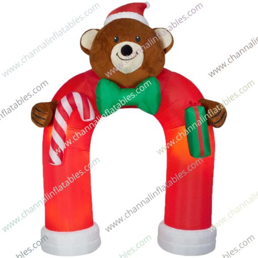 inflatable Christmas bear arch