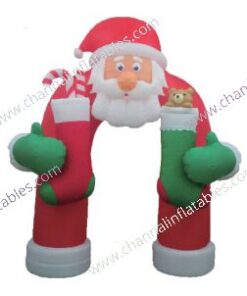 inflatable Santa gift sock arch