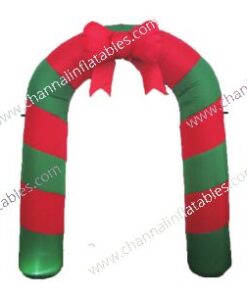 inflatable Christmas bow tie arch