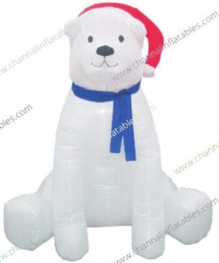 inflatable sitting polar bear