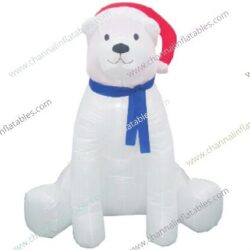inflatable sitting polar bear
