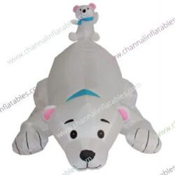 inflatable polar bear mommy and baby