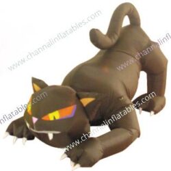 inflatable brown cat