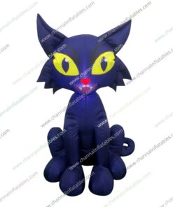 inflatable purple cat
