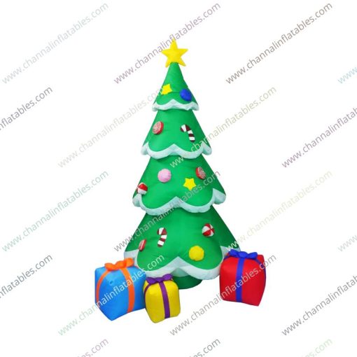 inflatable Christmas tree with gifts