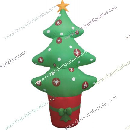 inflatable Christmas tree pot