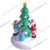 inflatable snow Christmas tree with penguin