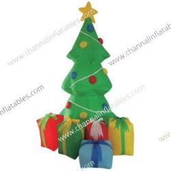 inflatable Christmas tree with gifts