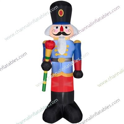 inflatable nutcracker with scepter