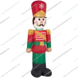 red inflatable nutcracker toy soldier