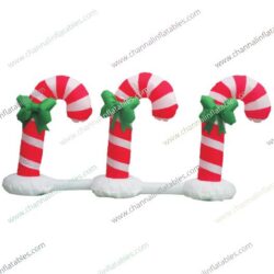 inflatable candy cane trio