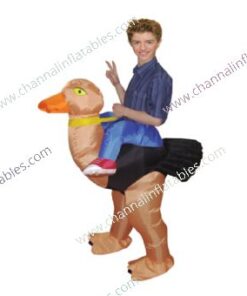 inflatable ostrich riding costume