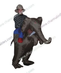 black inflatable elephant costume