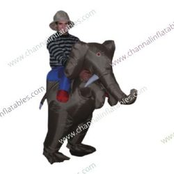 black inflatable elephant costume