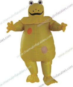 yellow inflatable frog costume