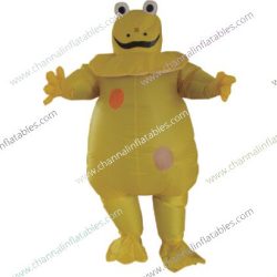 yellow inflatable frog costume