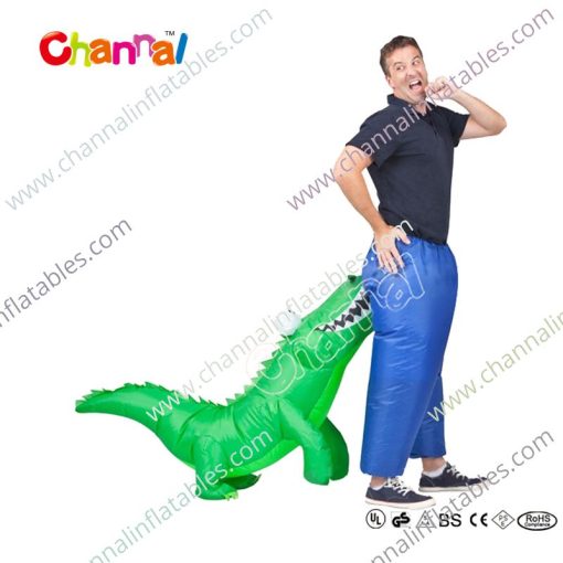 inflatable crocodile bite costume