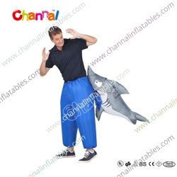 inflatable shark bite costume