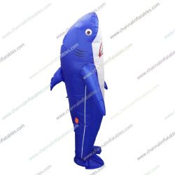 inflatable walking shark costume