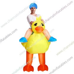 inflatable duck riding costume