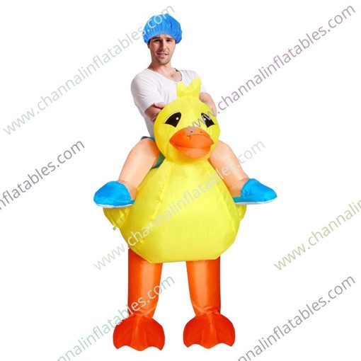 inflatable duck riding costume