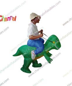 inflatable dino riding costume
