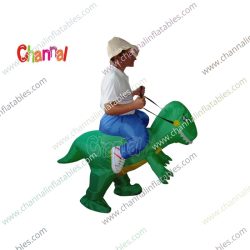 inflatable dino riding costume