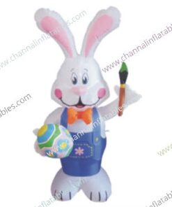 inflatable easter bunny painting easter egg