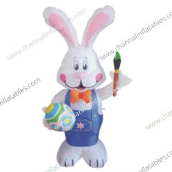 inflatable easter bunny painting easter egg
