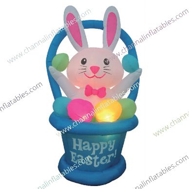 inflatable easter bunny in a easter bunny