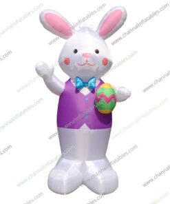 inflatable easter bunny with suit and bowtie