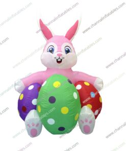 inflatable easter hare with eggs