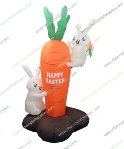 inflatable easter bunnies with carrot
