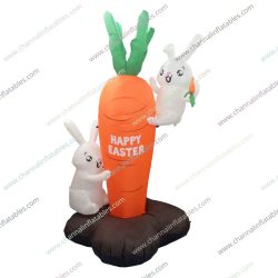 inflatable easter bunnies with carrot