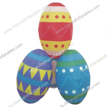 inflatable easter egg stack decoration
