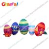 Inflatable easter egg row
